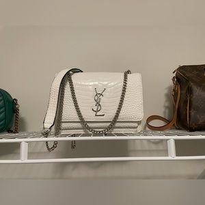 White Croc skin purse